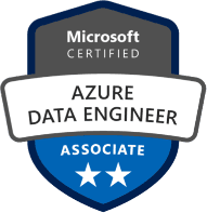 Azure-certified associate badge for data engineering