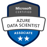 Azure-certified associate badge for data science